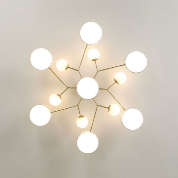 Buzlu Opal Camlı Led Plafonyer 4