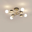 Opal Camlı 8'li Led Avize