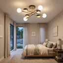 Opal Camlı 8'li Led Avize