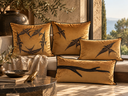 Isla Yuvarlak Kuşlar Kırlent-Yastık & Kırlent-Joyful Living-Bej-NowShopFun