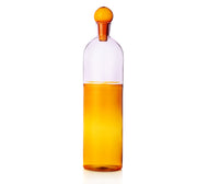 Light Colore Koleksiyonu Kapaklı Amber/Pembe Cam Şişe