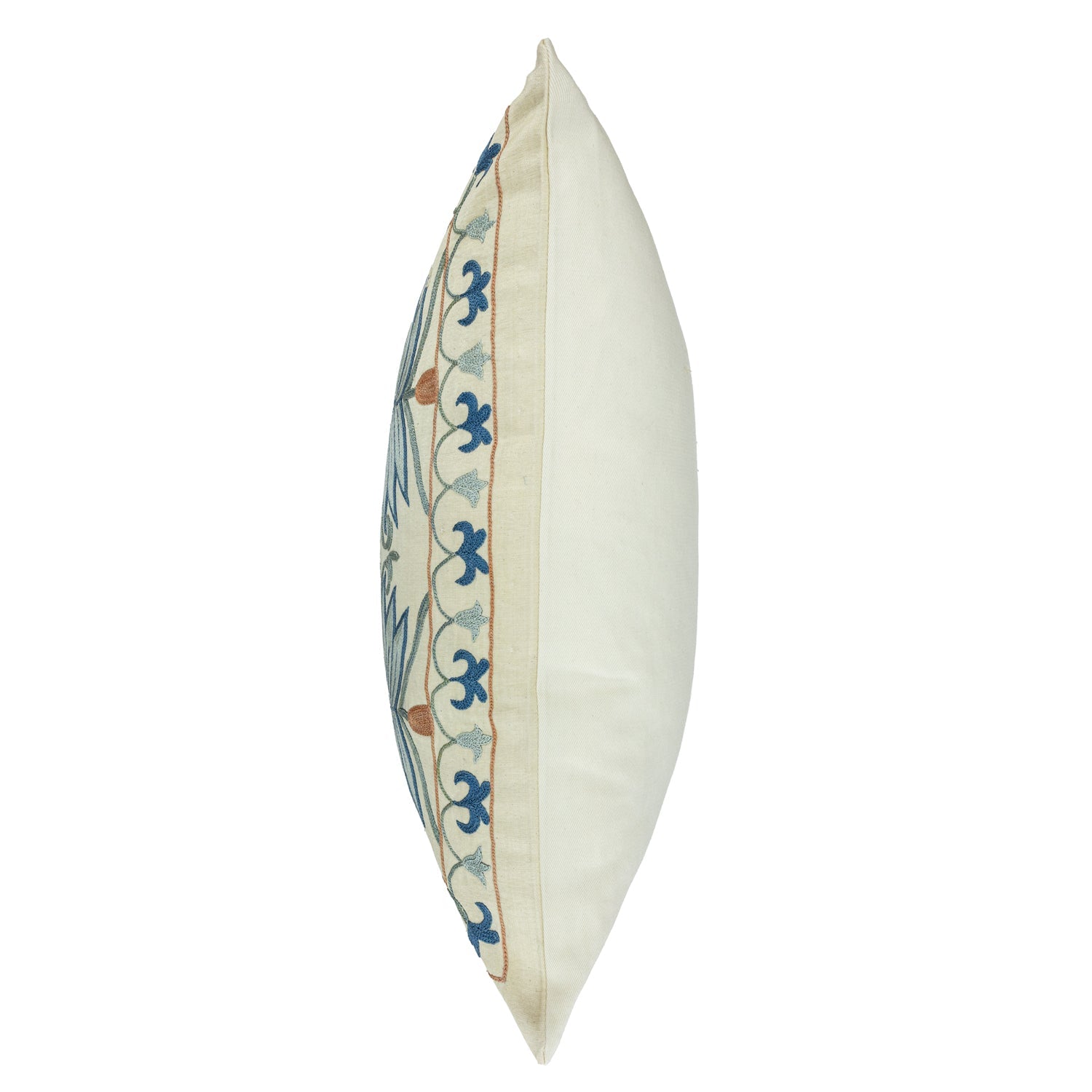 Lilac Çiçekli Suzani Kırlent 50x50 cm-Yastık & Kırlent-Soho Antiq-NowShopFun