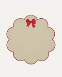Lili Amerikan Servis-Amerikan Servis-Mariaida Home-Bej/Kırmızı-NowShopFun