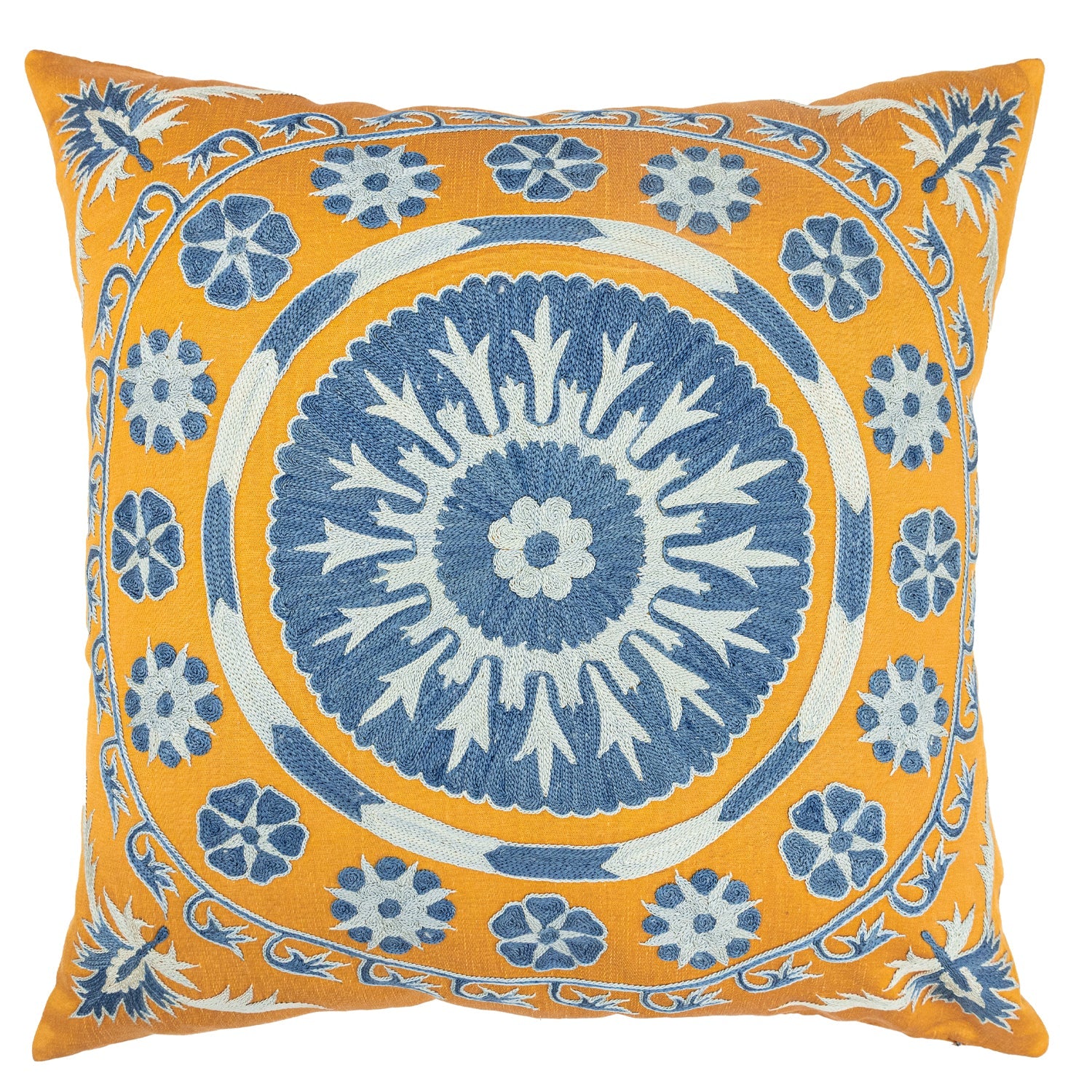 Lilith İpek Suzani Kırlent 50x50 cm-Yastık & Kırlent-Soho Antiq-NowShopFun