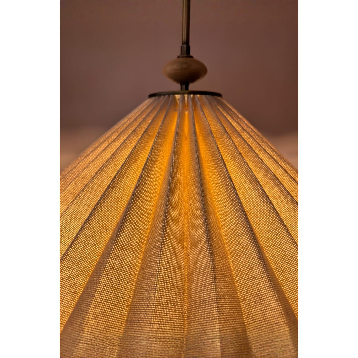 Lille Fransız Tarzı Keten Katlama Pileli Avize