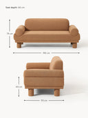 Lilo Bouclé 2 Kişilik Modern Kanepe