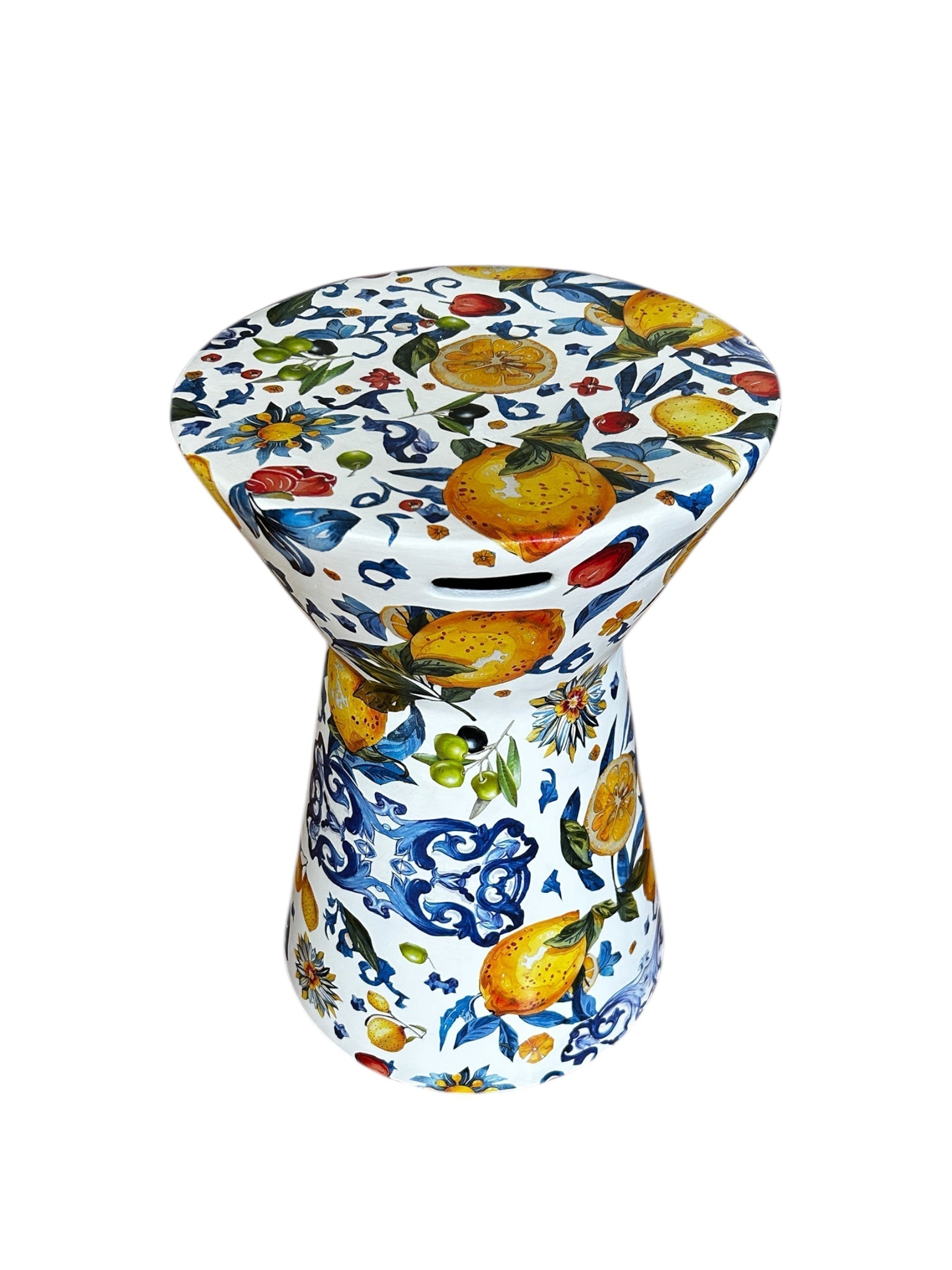 Limon Desen Koni Seramik Sehpa-SEHPALAR-Box Co Concept-NowShopFun