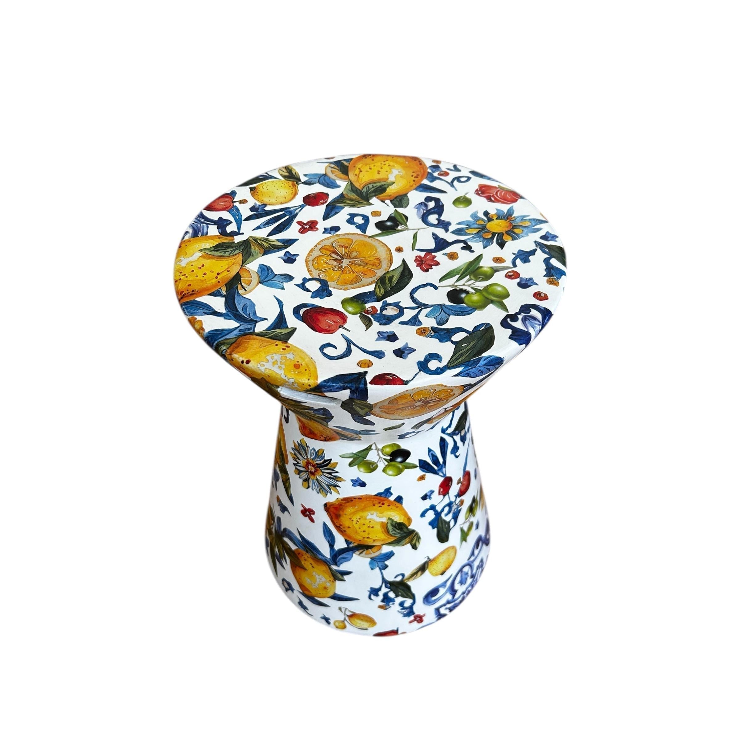 Limon Desen Koni Seramik Sehpa-SEHPALAR-Box Co Concept-NowShopFun