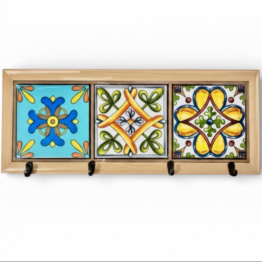 Lina El Yapımı Masif Ahşap Askılık