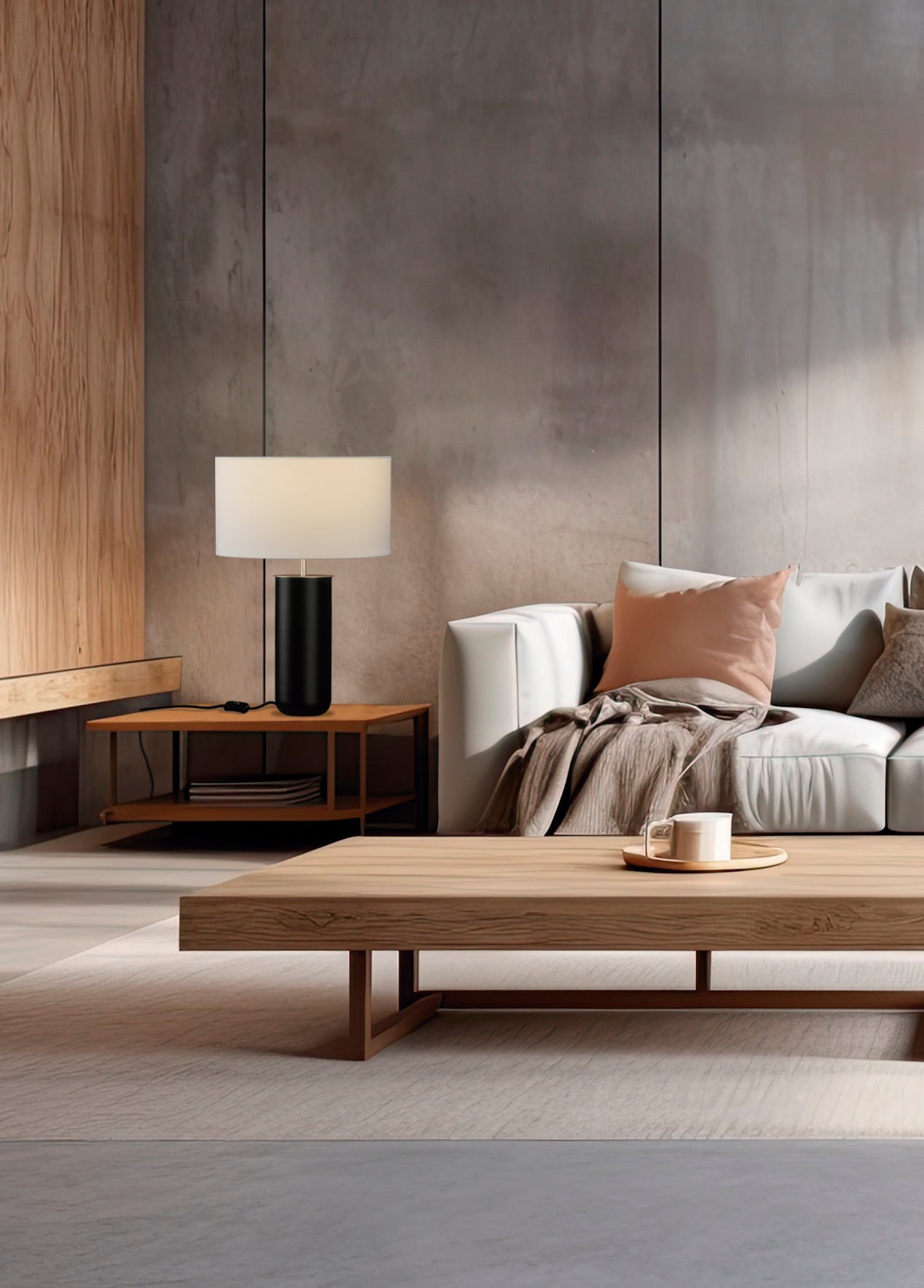 Lindana Masa Lambasi 1l Black Ø13x60 Cm Led 1xe27