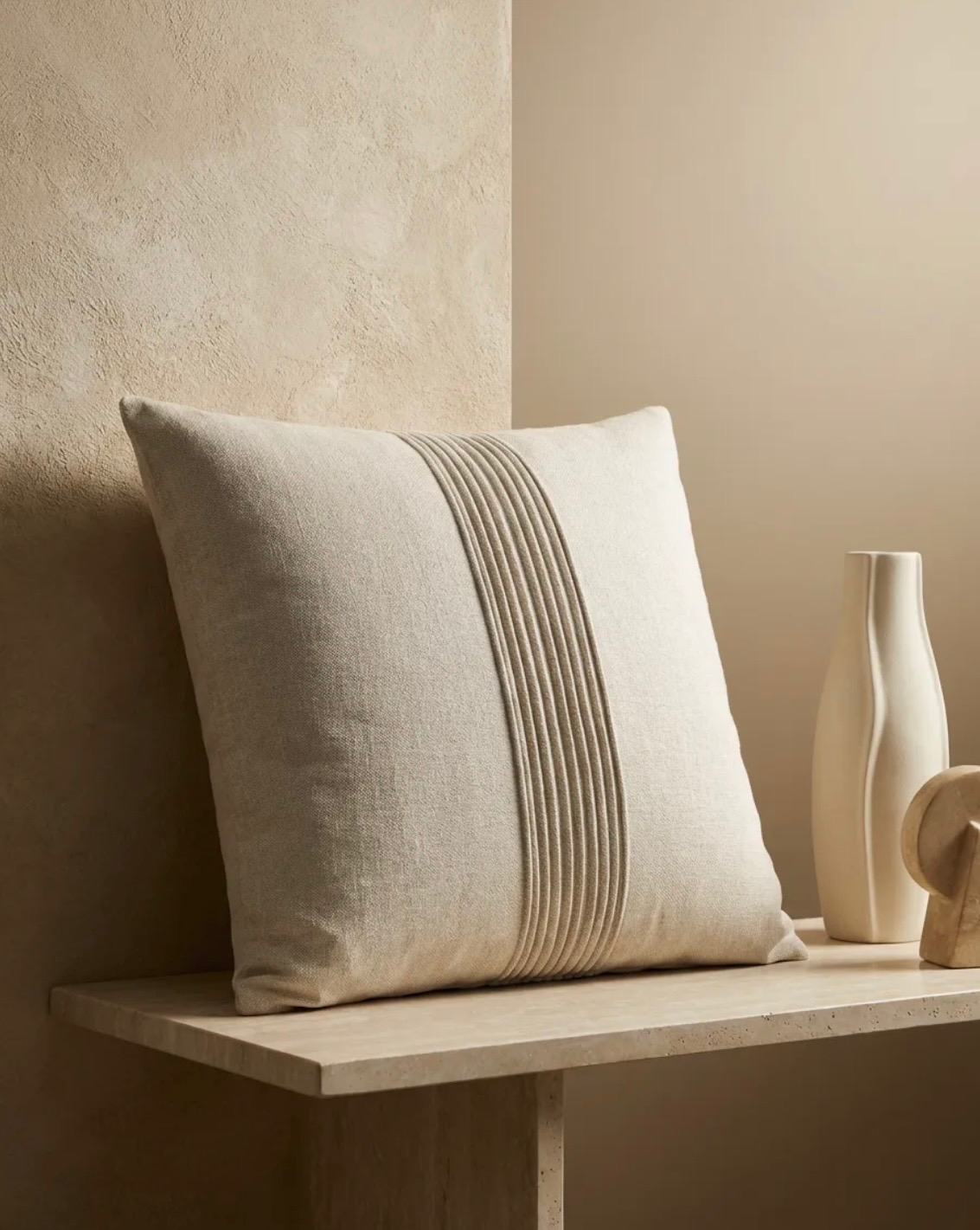 Lino Keten Dekoratif Kırlent