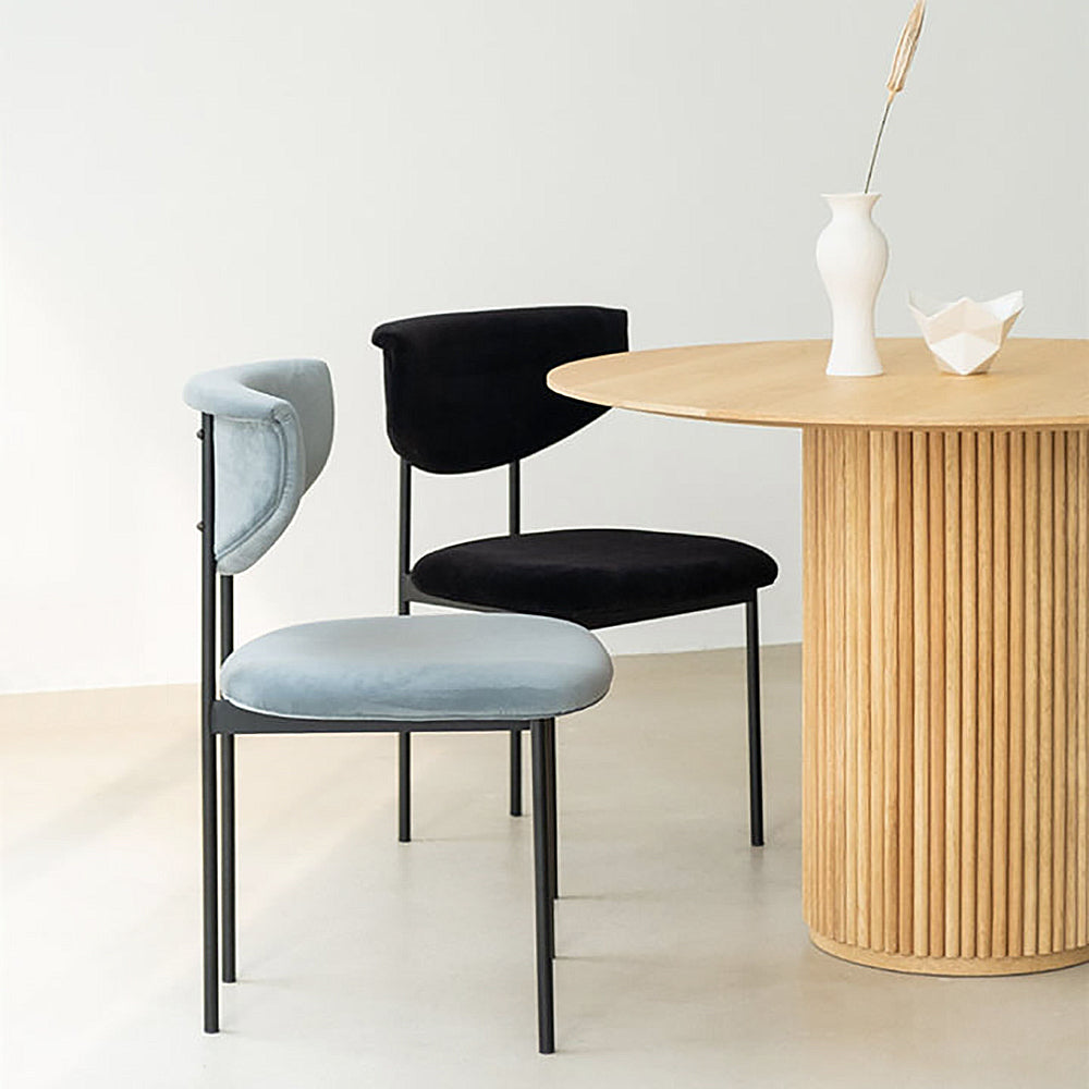 Lino Yemek Masası-Masalar-Valnott-Açık Ahşap-120 cm Çap-NowShopFun