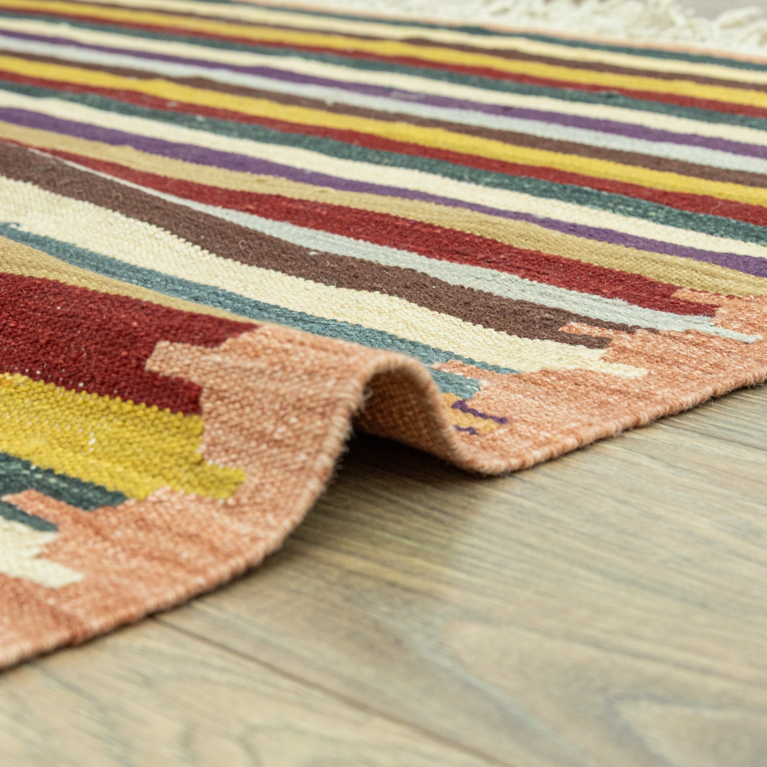 Liora Çubuk Tasarımlı Yün Kilim 114x177 cm