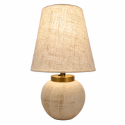 Liora Seramik Abajur-abajur-Lumiana-Kahverengi Desenli-NowShopFun
