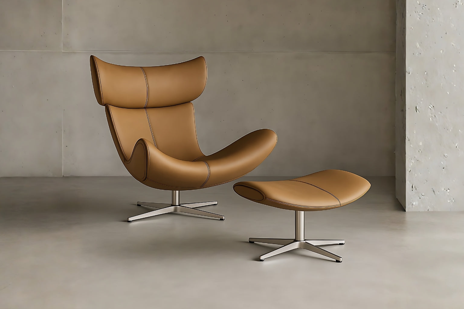No1 Imola Lounge Chair Style Real Leather Armchair