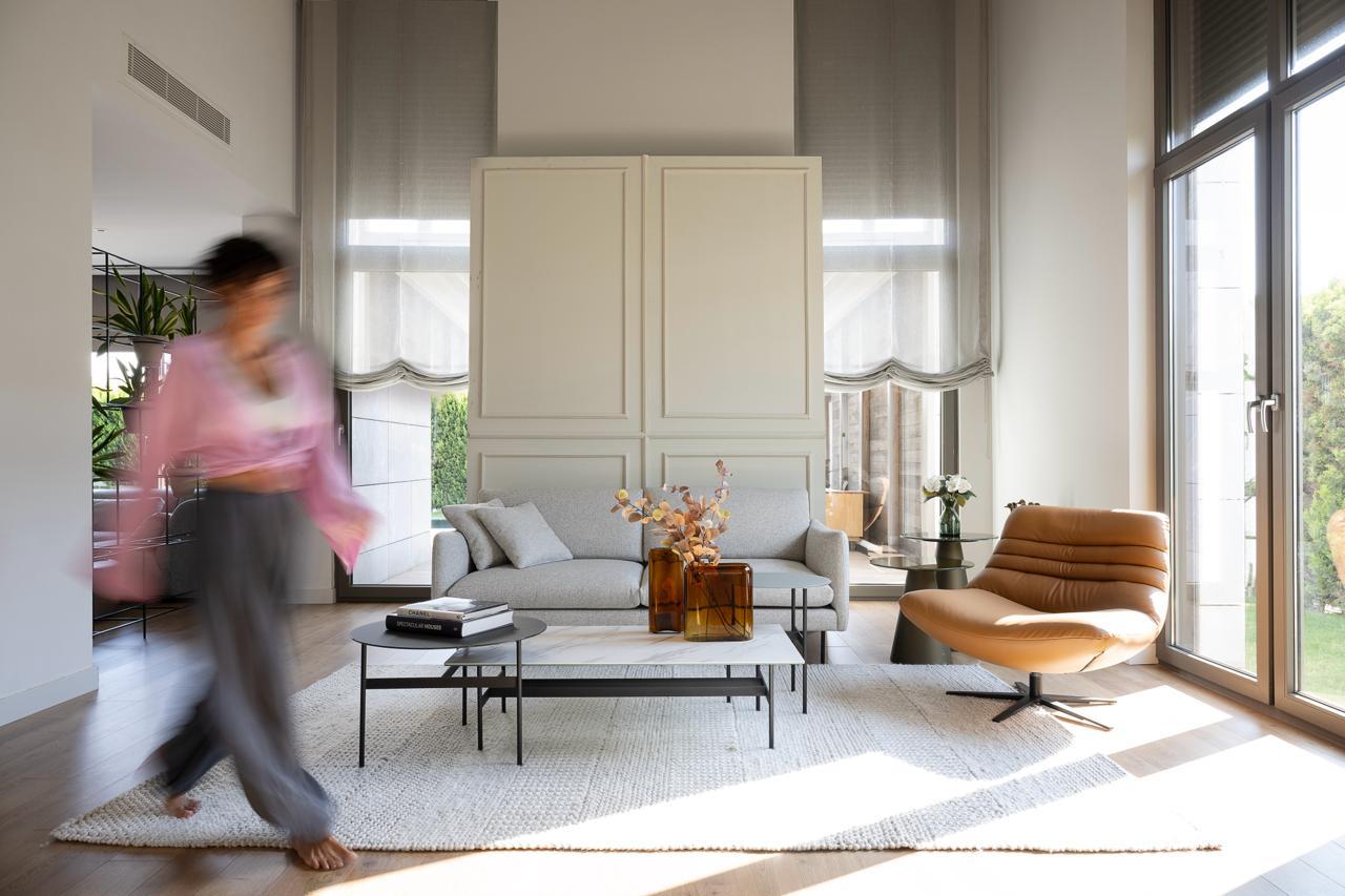 Melvin Kanepe | Modern Boucle Kumaşlı Koltuk