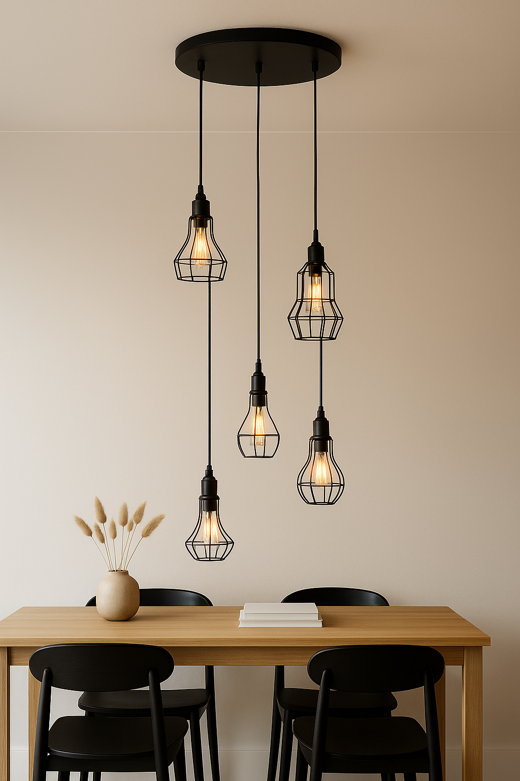 Loft Grid 5'li Sarkıt Avize-Tavan Aydınlatması-livingstore-NowShopFun