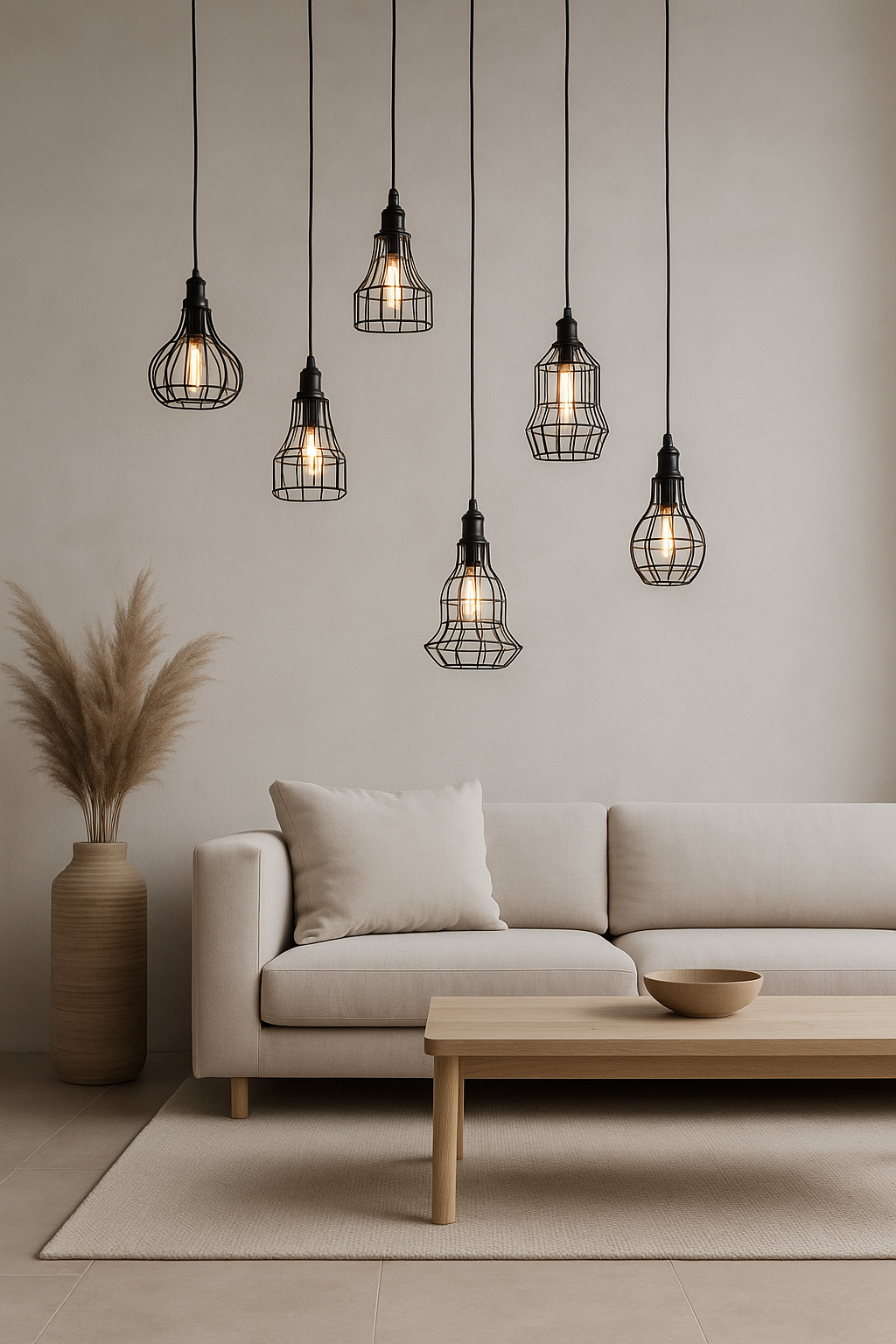 Loft Grid 5'li Sarkıt Avize-Tavan Aydınlatması-livingstore-NowShopFun