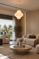 Loft Polimer Beyaz Sarkıt Avize