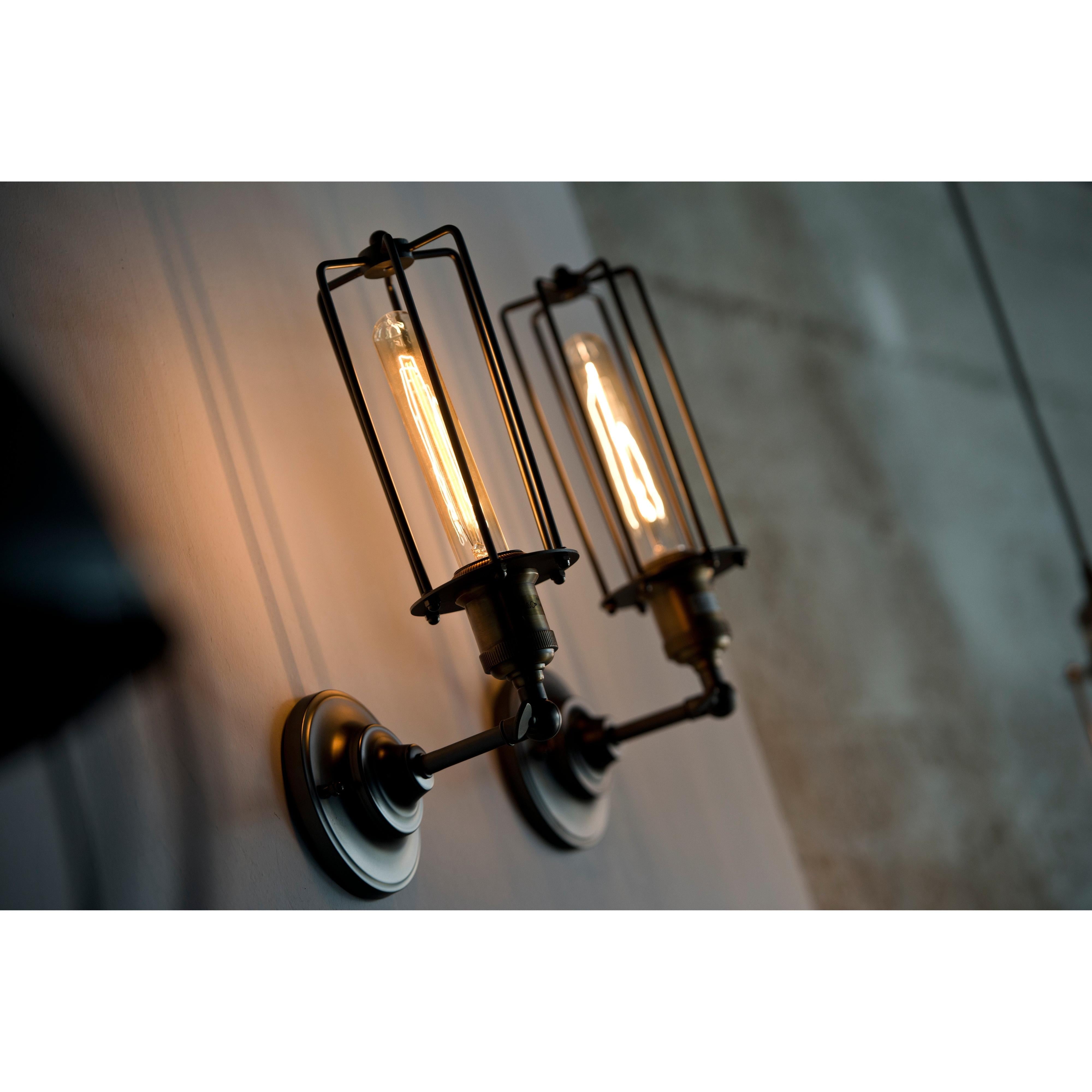 Loft Tarzı Vintage Ampullü Aplik