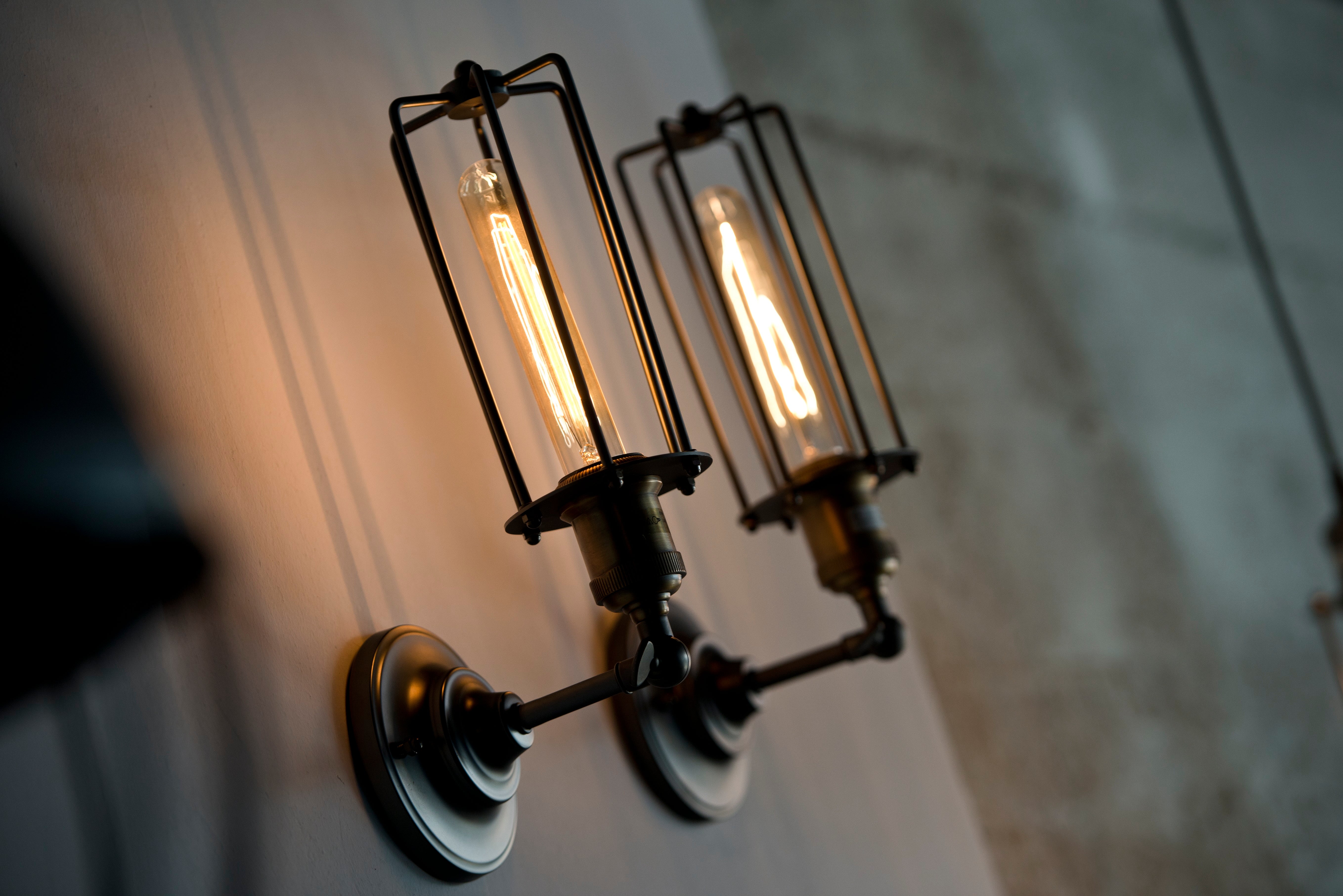 Loft Tarzı Vintage Ampullü Aplik