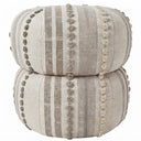 Lola Stone Grey Ponpon Puf - Yan Sehpa