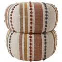 Lola Terracotta Blend Ponpon Puf - Yan Sehpa