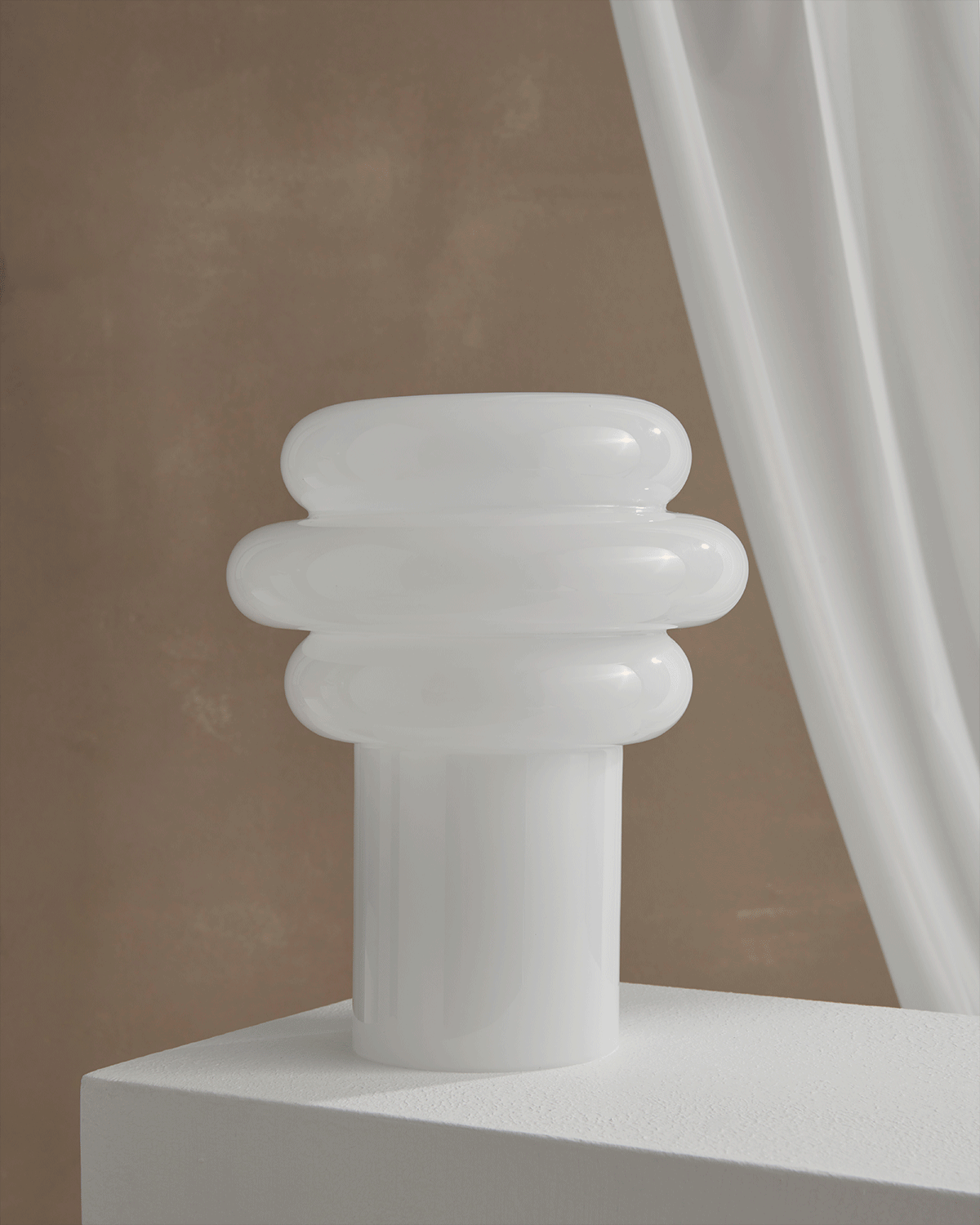 Lolli Cam Aydınlatma-Abajur-Studio Monsoleil-Lolli Beyaz-NowShopFun