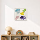 Lolliframe Bloom Duvar Dekoru | 32x32 cm Renkli 3D Duvar Aksesuarı
