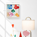 Lolliframe Carnival Duvar Dekoru 32x32 cm | Renkli Modern Duvar Aksesuarı / Lolliframe Carnival Duvar Dekoru – 32x32 cm