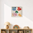 Lolliframe Carnival Duvar Dekoru 32x32 cm | Renkli Modern Duvar Aksesuarı / Lolliframe Carnival Duvar Dekoru – 32x32 cm