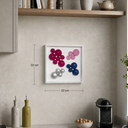 Lolliframe Metallic Duvar Dekoru 32x32 cm | Modern Metalik Duvar Tasarımı / Lolliframe Metallic Duvar Dekoru – 32x32 cm