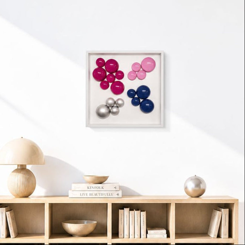 Lolliframe Metallic Duvar Dekoru 32x32 cm | Modern Metalik Duvar Tasarımı / Lolliframe Metallic Duvar Dekoru – 32x32 cm
