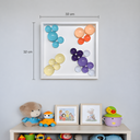Lolliframe Soft Duvar Dekoru 32x32 cm | Pastel ve Nötr Duvar Tasarımı / Lolliframe Soft Duvar Dekoru – 32x32 cm