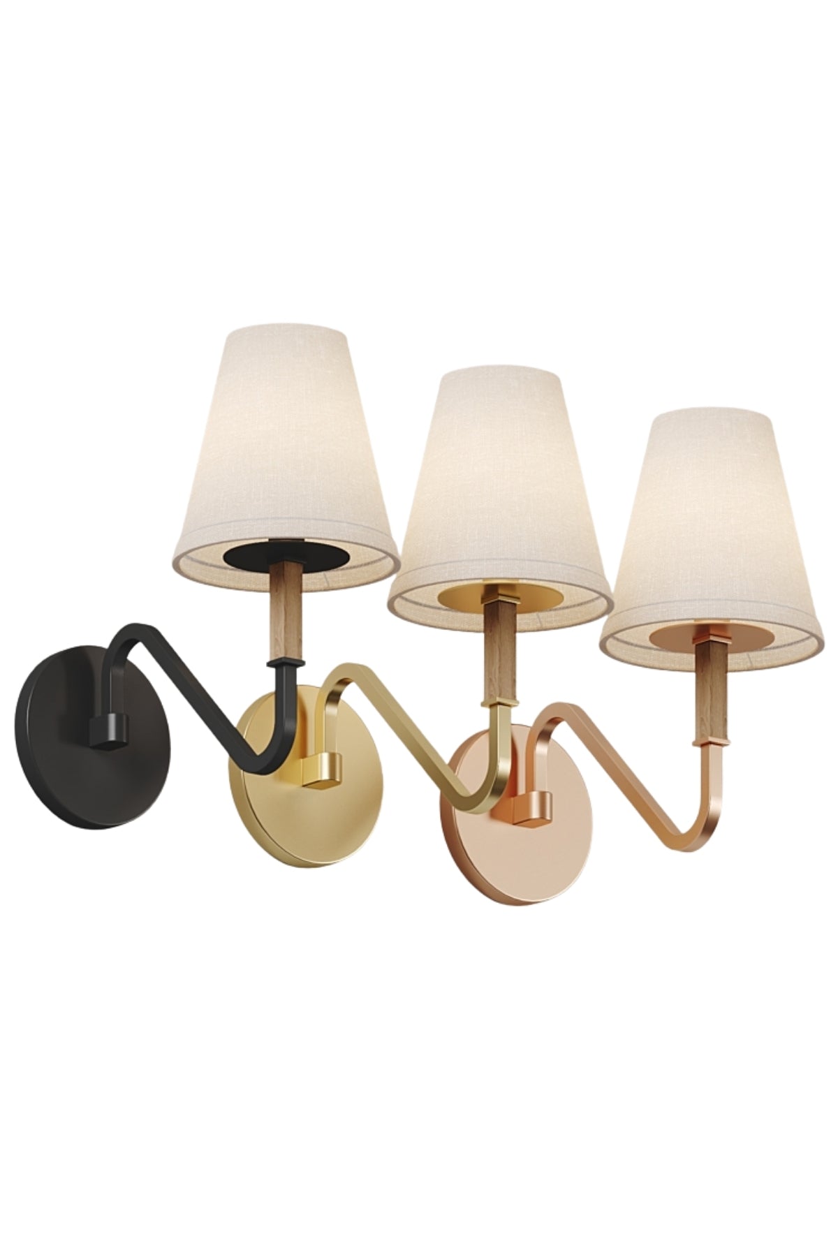 Lomira Modern Klasik Duvar Apliği-Aplik-Ronisu Aydınlatma-Siyah-NowShopFun