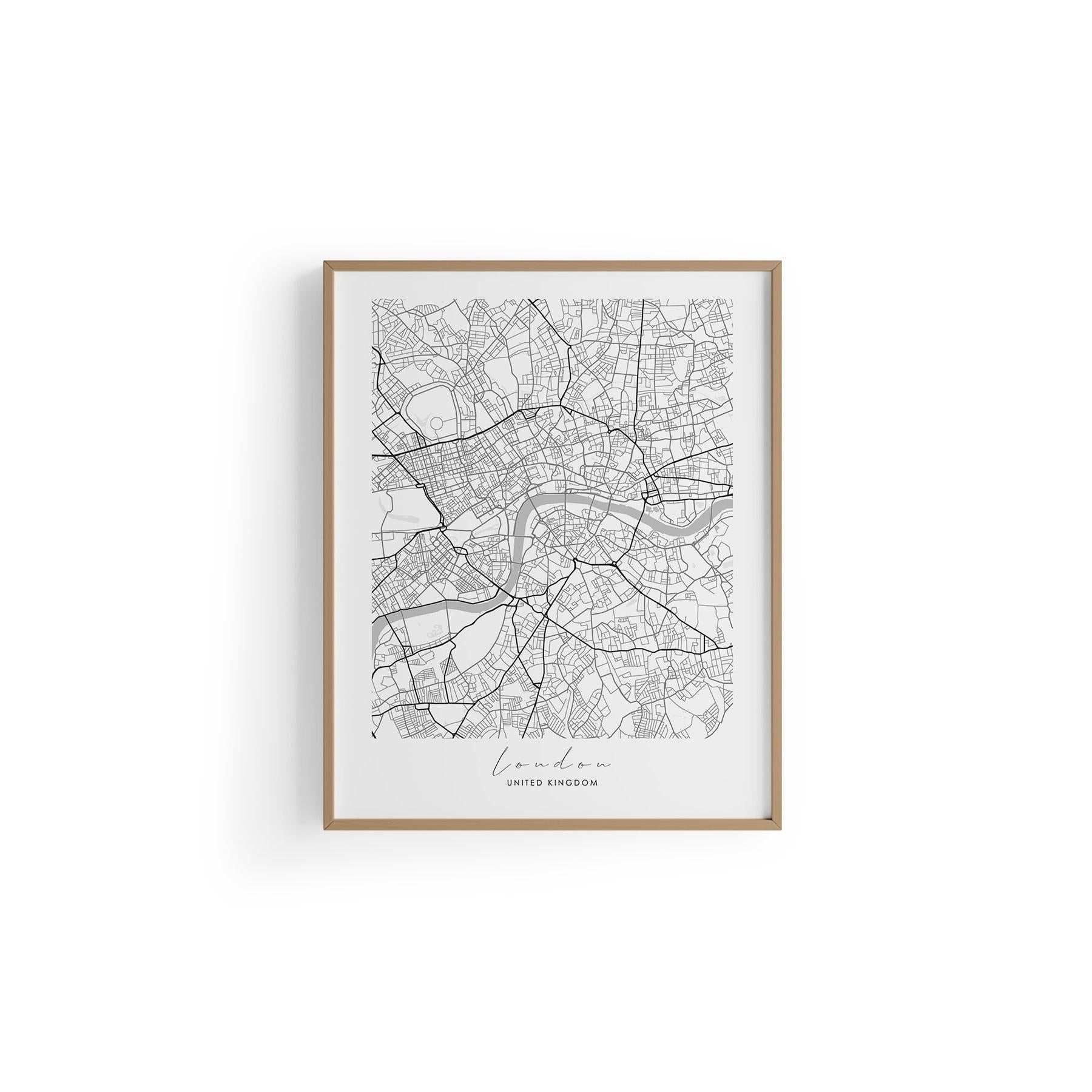 London Şehir Haritası Poster
