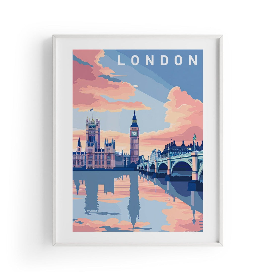 London | Şehir Posteri-Tablo-ODA.products-30x40-Beyaz-NowShopFun