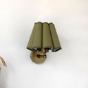 Looma Gold Pliseli Duvar Apliği-Aplik-Levaillant-Hasır Krem-NowShopFun