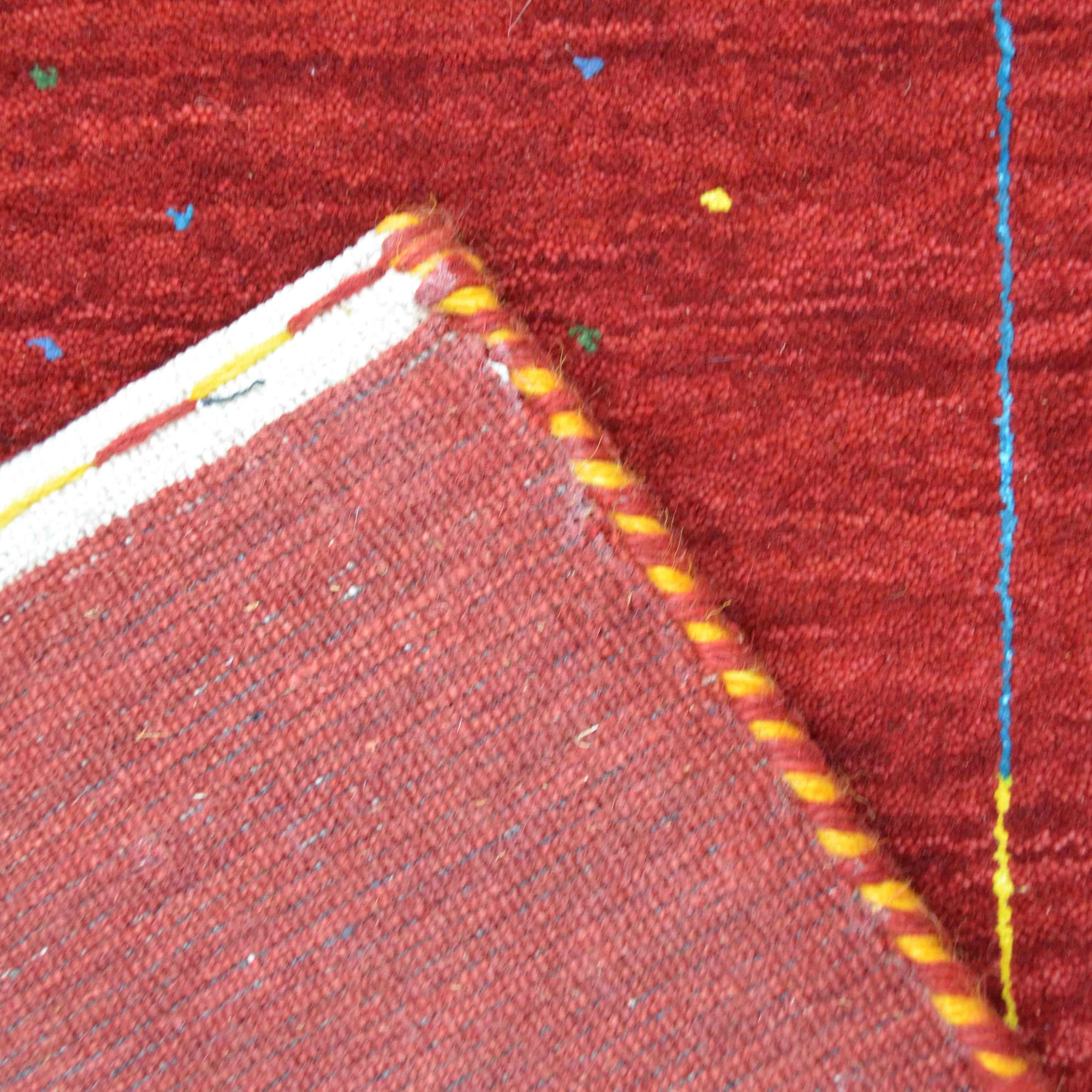 Lori Yünden El Dokuma Modern Halı-Kilim & Halı-KilimCo-60x90 cm-Kırmızı-NowShopFun