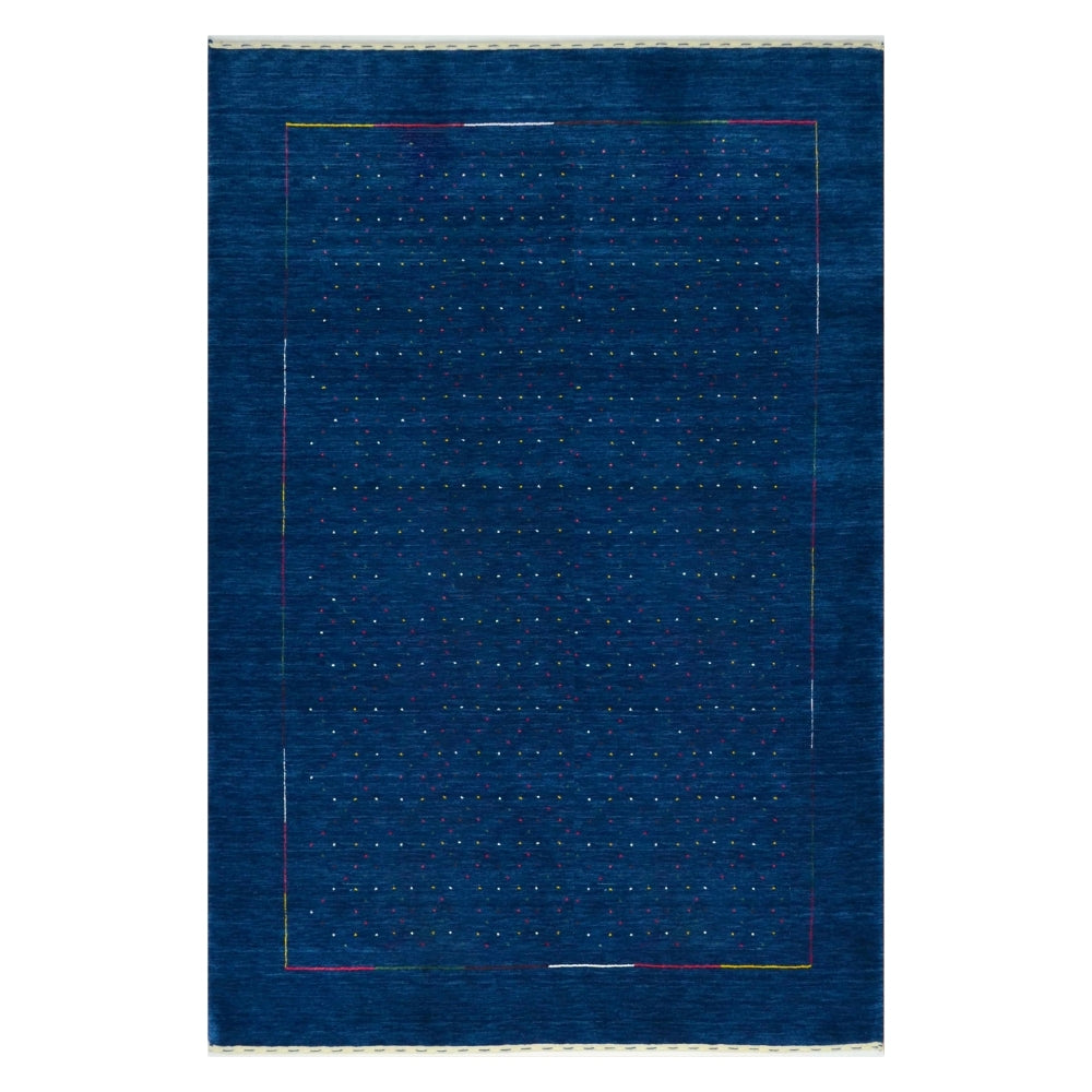 Lori Yünden El Dokuma Modern Halı-Kilim & Halı-KilimCo-60x90 cm-Lacivert-NowShopFun