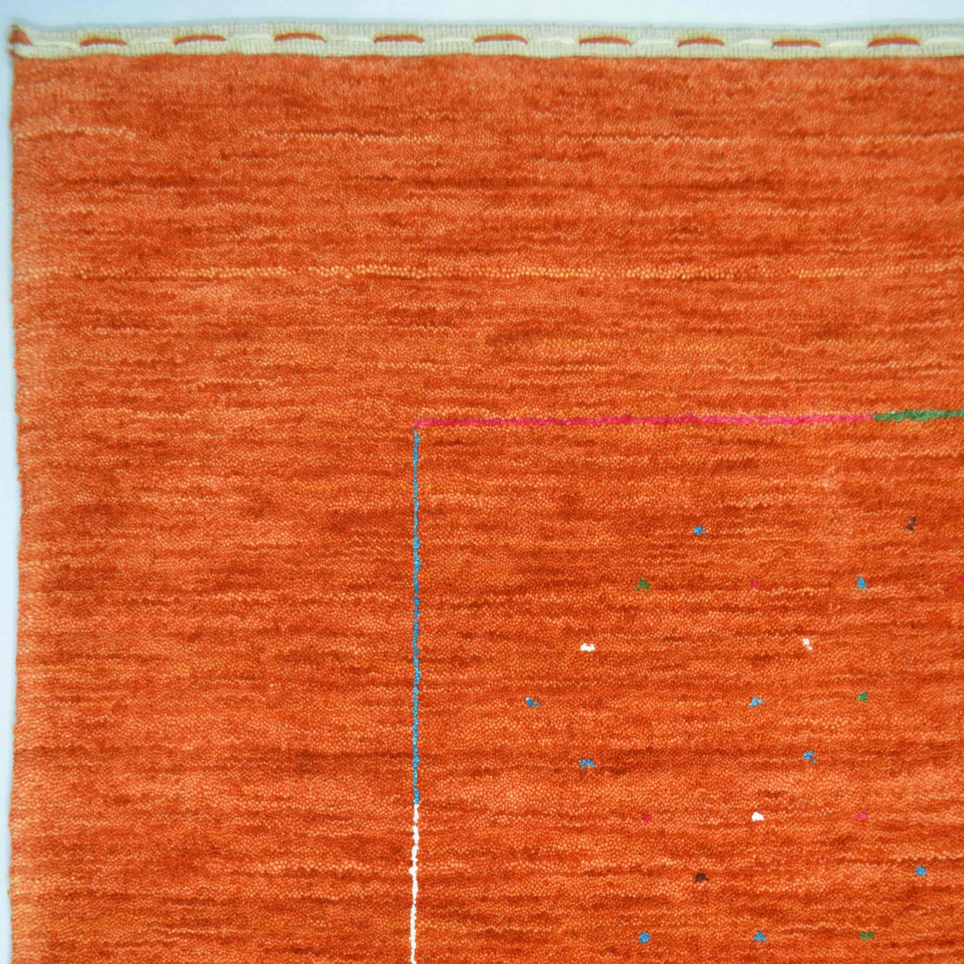 Lori Yünden El Dokuma Modern Halı-Kilim & Halı-KilimCo-60x90 cm-Kırmızı-NowShopFun