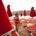 Low Lita Beyaz Şezlong