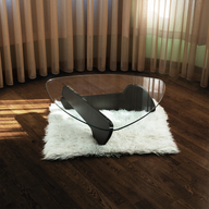 Lowland Şeffaf Cam Tablalı Ahşap Orta Sehpa-Orta Sehpa-Fofofu-Espresso-NowShopFun
