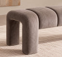 Lucca Açık Vizon Kadife Bench
