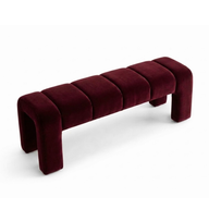 Lucca Bordo Kadife Bench