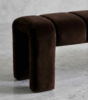 Lucca Kahverengi Kadife Bench