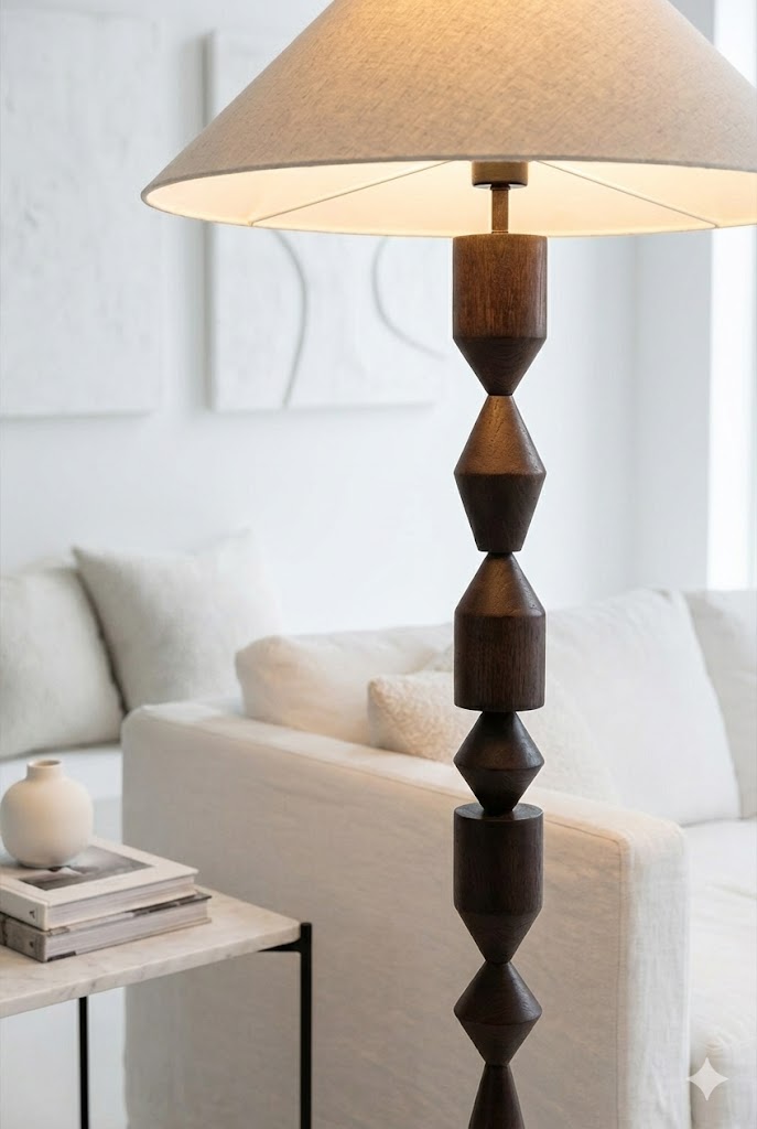 Ludwig Masif Ahşap Lambader