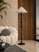 Ludwig Siyah Masif Ahşap Lambader-Lambader-Pinot Interior-NowShopFun