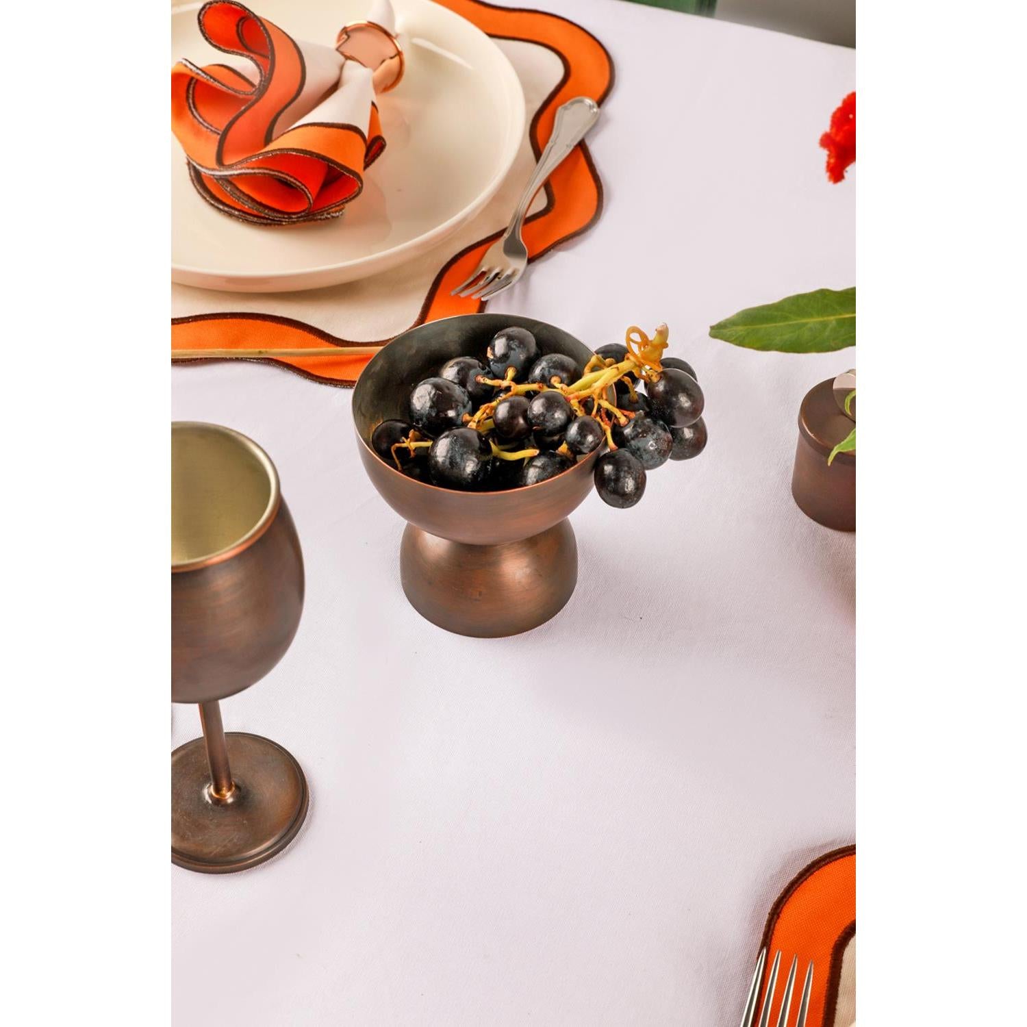 Lüks El Yapımı Okside Çift Taraflı Kase-Dekoratif Obje-Ebru Sayer Art & Design-NowShopFun