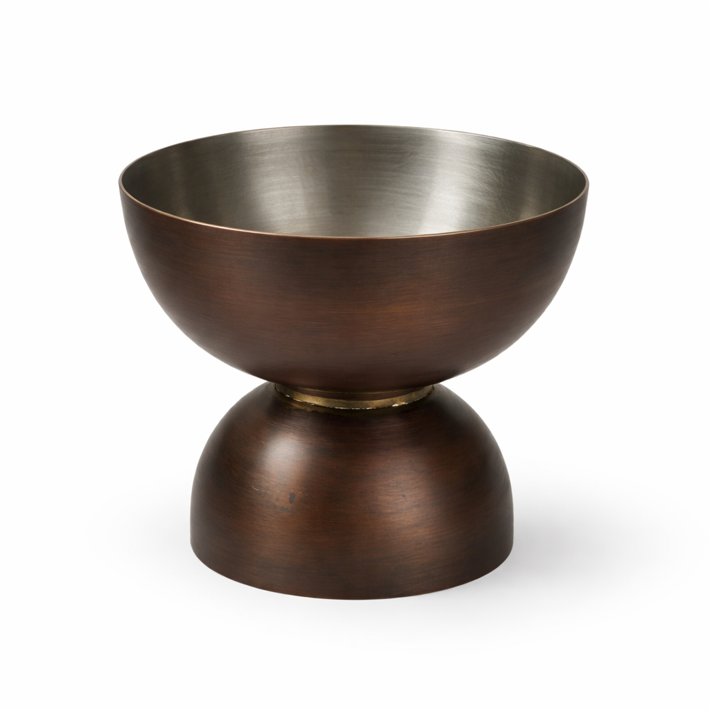 Lüks El Yapımı Okside Çift Taraflı Kase-Dekoratif Obje-Ebru Sayer Art & Design-NowShopFun